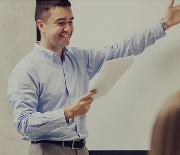 큰 신뢰감을 느꼈습니다.